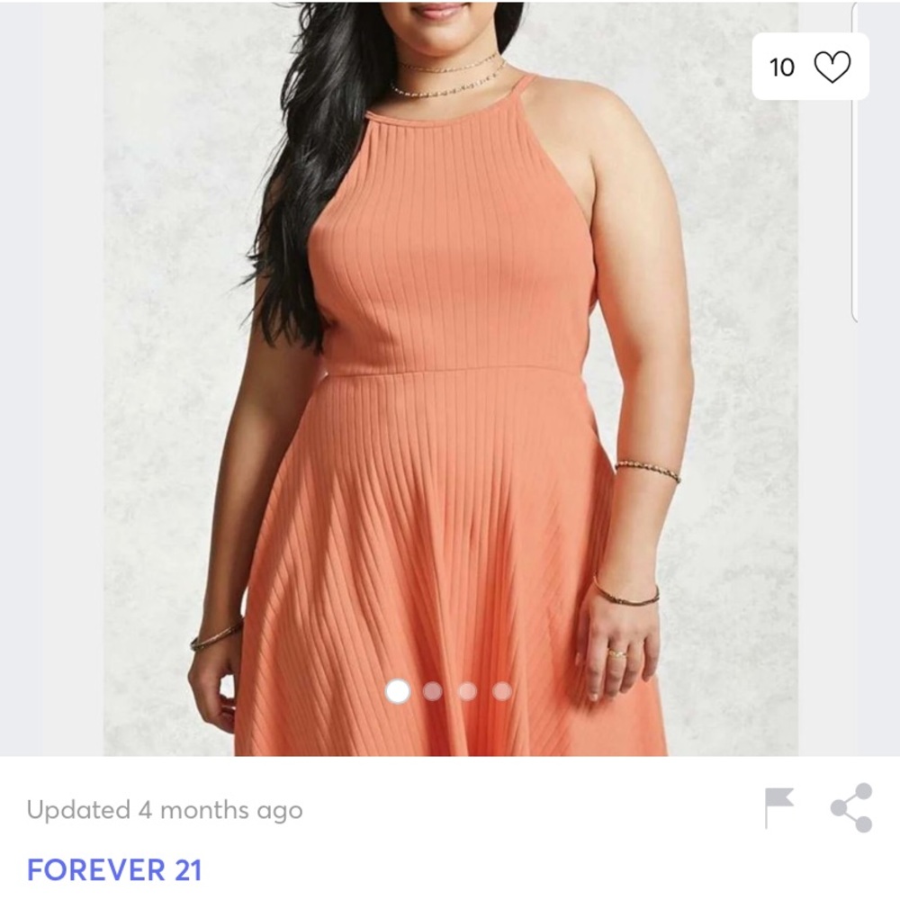 Forever 21 Plus Caged Skater Dress